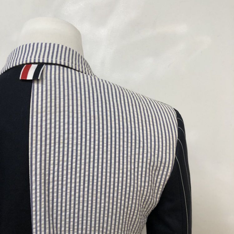 Thom Browne Thom Browne Paneled Pinstripe Blazer Size 38 Size XS / US 0-2 / IT 36-38 - 10 Thumbnail