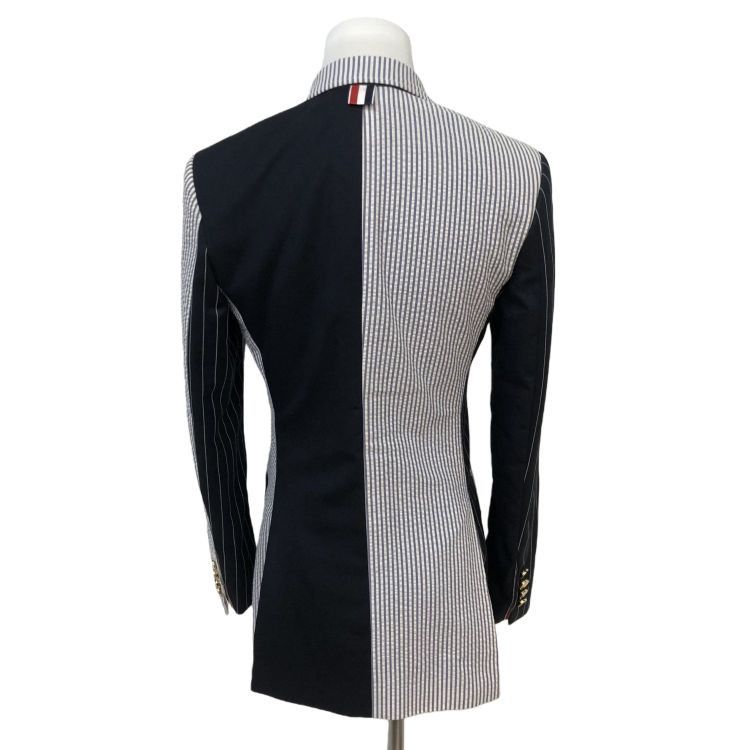Thom Browne Thom Browne Paneled Pinstripe Blazer Size 38 Size XS / US 0-2 / IT 36-38 - 2 Thumbnail
