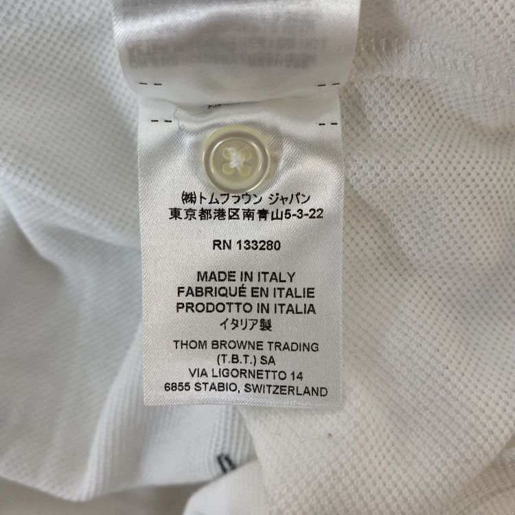 Thom Browne Thom Browne Floral Embroidery Polo Shirt Size 40 Size S / US 4 / IT 40 - 5 Thumbnail