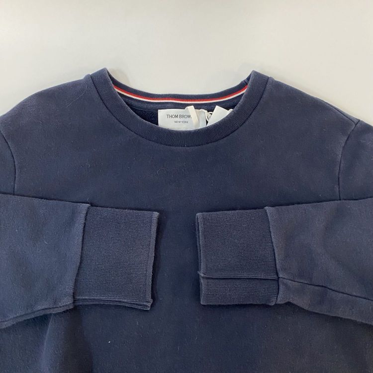 Thom Browne Thom Browne Arm Stripe Sweatshirt Navy Size 2 Size US M / EU 48-50 / 2 - 8 Thumbnail