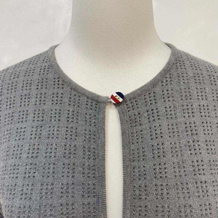 Thom Browne Thom Browne Cotton Knit Jacket Grey Size 38 Size XS / US 0-2 / IT 36-38 - 6 Thumbnail