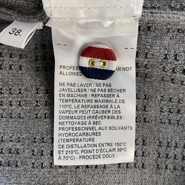 Thom Browne Thom Browne Cotton Knit Jacket Grey Size 38 Size XS / US 0-2 / IT 36-38 - 11 Thumbnail