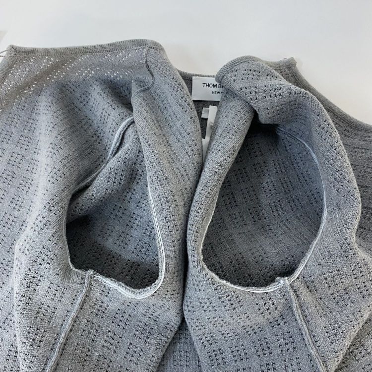 Thom Browne Thom Browne Cotton Knit Jacket Grey Size 38 Size XS / US 0-2 / IT 36-38 - 9 Thumbnail