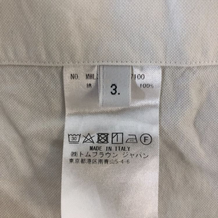 Thom Browne Thom Browne White Tricolor Armband Shirt Size 3 Size US L / EU 52-54 / 3 - 5 Thumbnail
