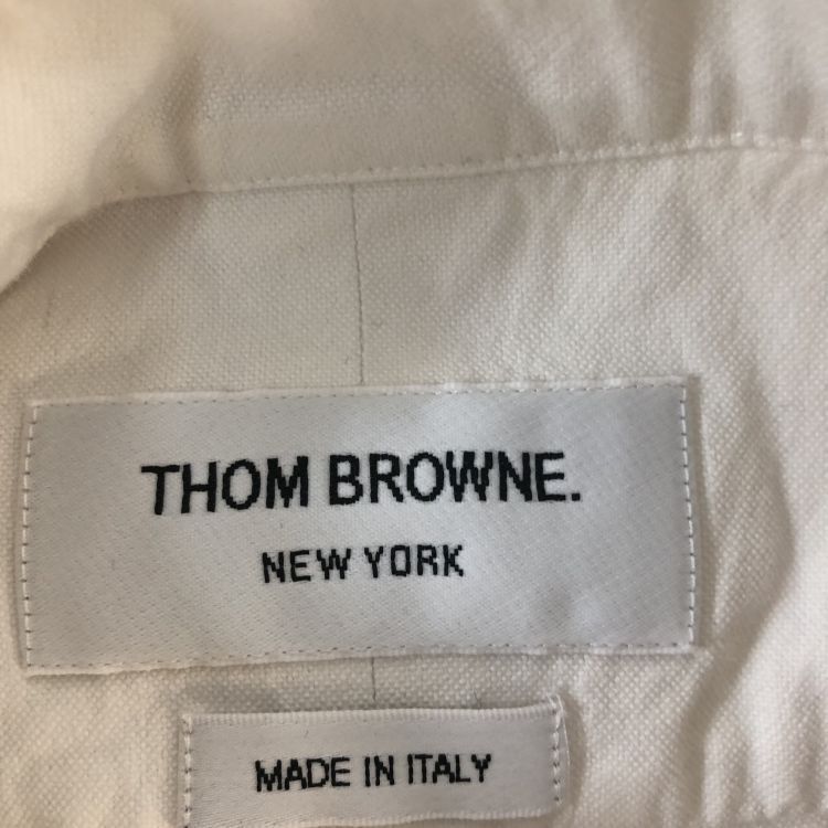Thom Browne Thom Browne White Tricolor Armband Shirt Size 3 Size US L / EU 52-54 / 3 - 3 Thumbnail