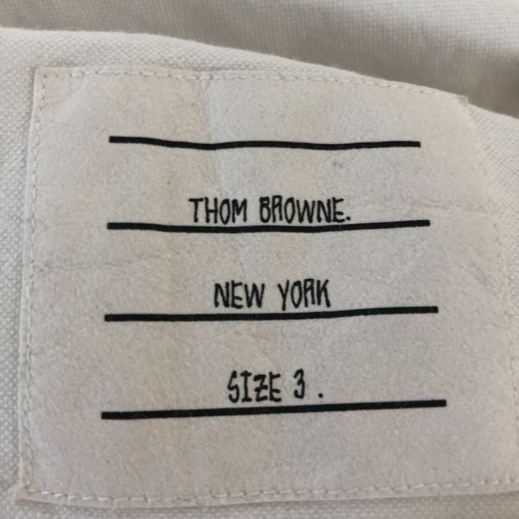 Thom Browne Thom Browne White Tricolor Armband Shirt Size 3 Size US L / EU 52-54 / 3 - 4 Thumbnail