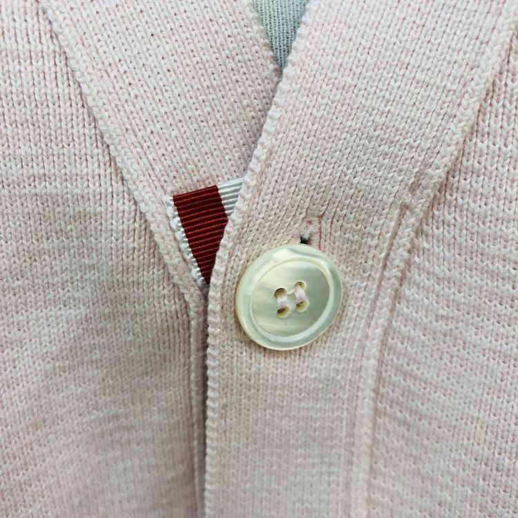 Thom Browne Thom Browne Pink Stripe Cardigan Size M Size US M / EU 48-50 / 2 - 5 Thumbnail