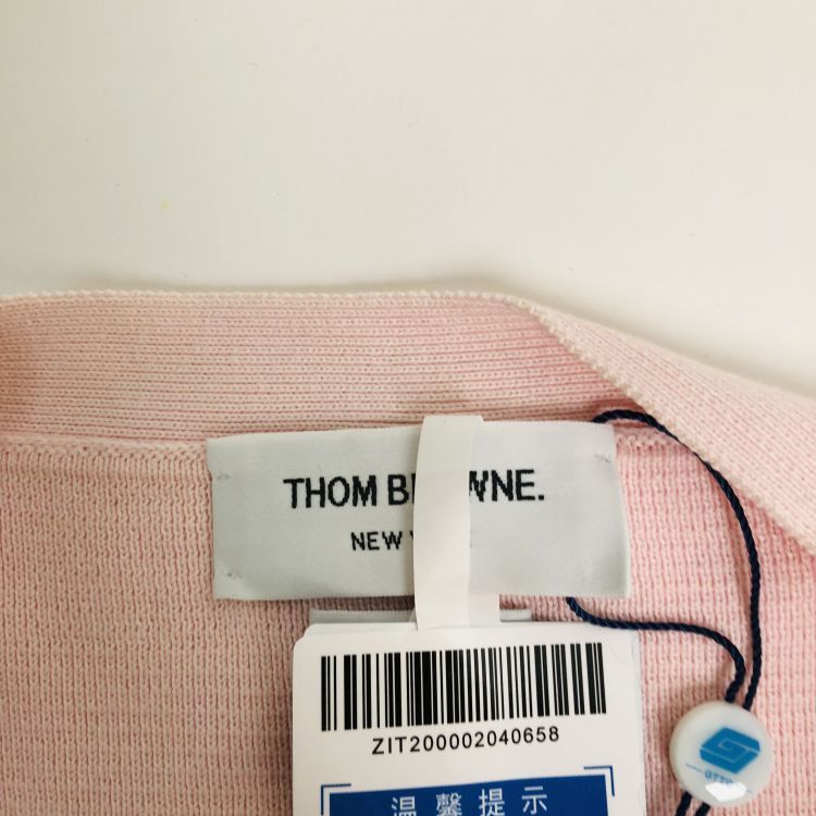Thom Browne Thom Browne Pink Stripe Cardigan Size M Size US M / EU 48-50 / 2 - 3 Thumbnail