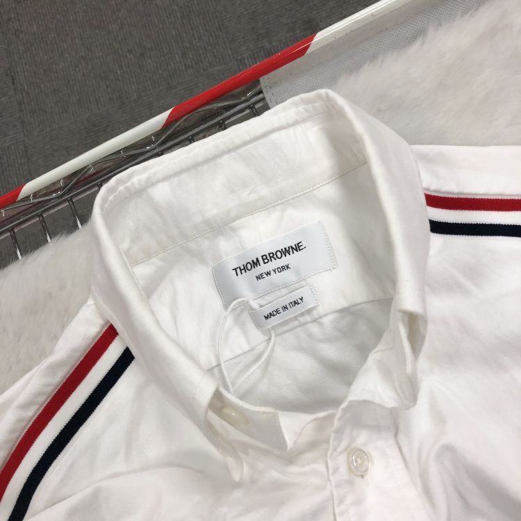 Thom Browne Thom Browne Signature Stripe Button Up Shirt Size M Size US M / EU 48-50 / 2 - 5 Thumbnail