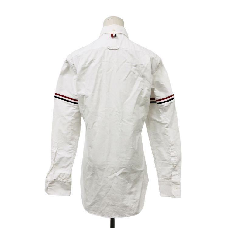 Thom Browne Thom Browne Signature Stripe Button Up Shirt Size M Size US M / EU 48-50 / 2 - 2 Thumbnail