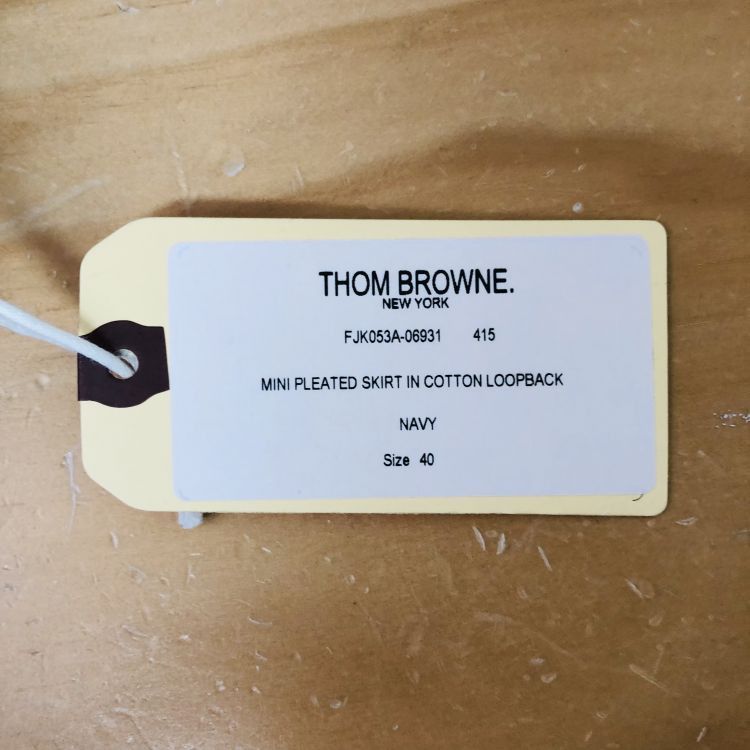 Thom Browne Thom Browne Cotton Pleated Mini Skirt Size 40 Size 27" / US 4 / IT 40 - 5 Thumbnail