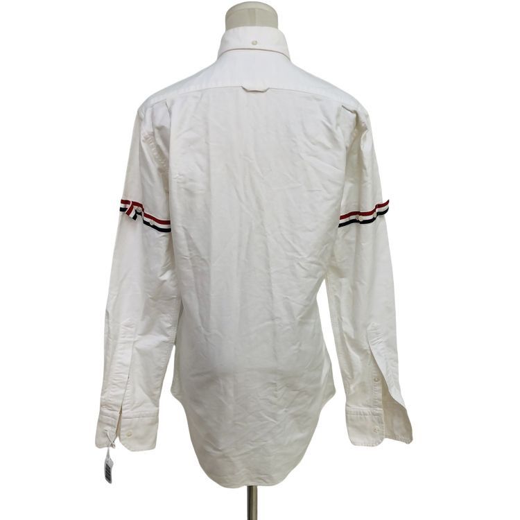 Thom Browne Thom Browne Striped Sleeve Button Up Shirt Size 2 Size US M / EU 48-50 / 2 - 2 Thumbnail