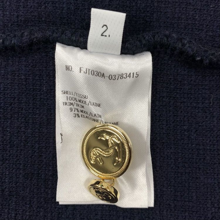 Thom Browne Thom Browne Wool Anchor Button Cardigan Size M Size US M / EU 48-50 / 2 - 4 Thumbnail