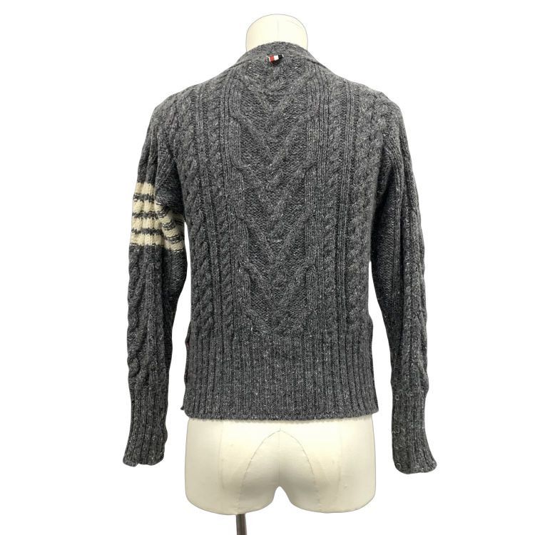 Thom Browne Thom Browne Cable Knit Cardigan Size S Size US S / EU 44-46 / 1 - 2 Thumbnail