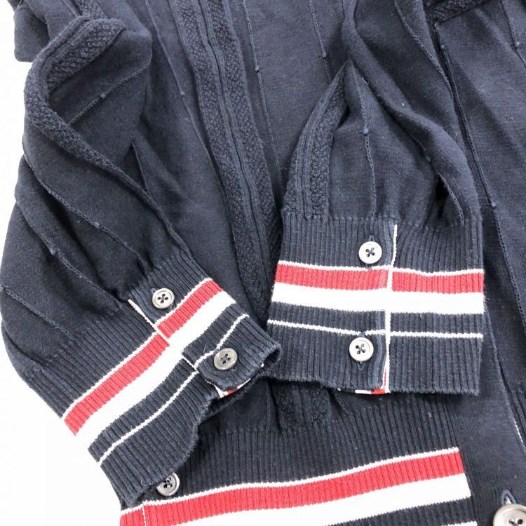 Thom Browne Thom Browne Striped Button Cardigan Size M Size US XS / EU 42 / 0 - 7 Thumbnail