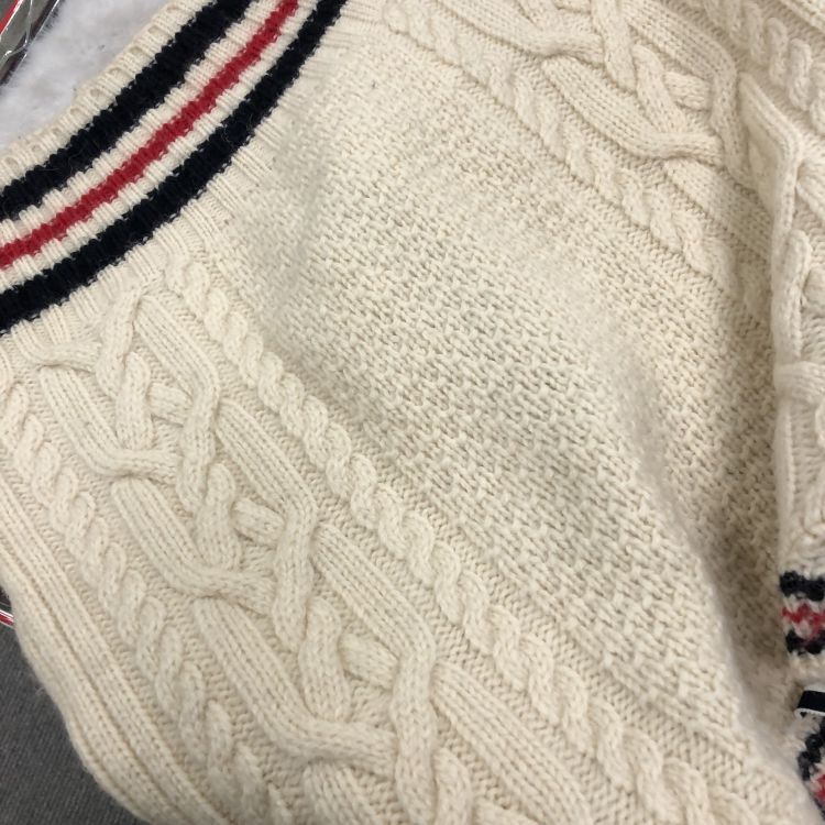 Thom Browne Thom Browne Cable Knit Stripe Cardigan Size M Size US M / EU 48-50 / 2 - 7 Thumbnail