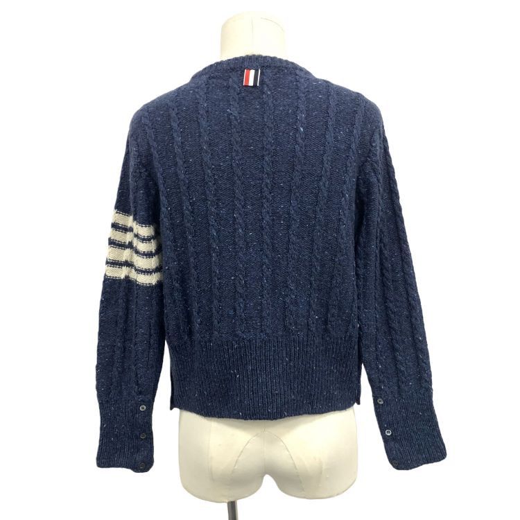 Thom Browne Thom Browne Cable Knit Sweater Size 4 Size US XL / EU 56 / 4 - 2 Thumbnail