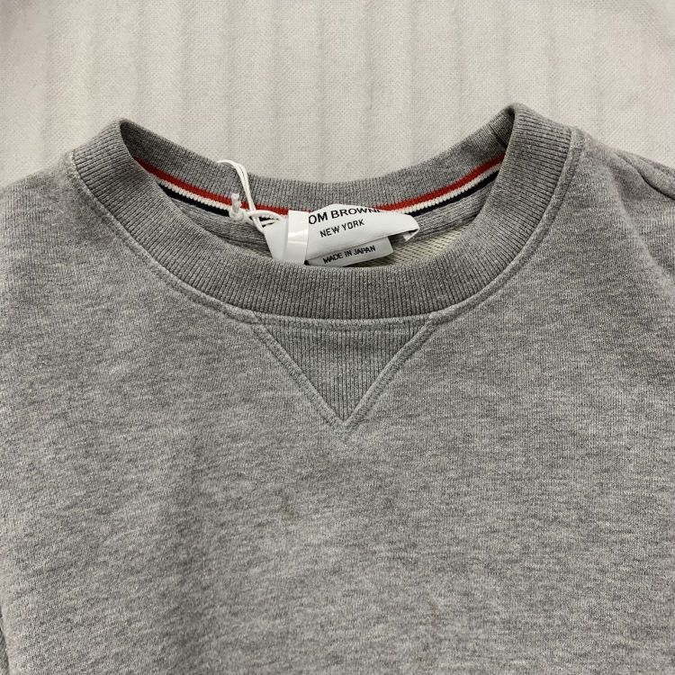 Thom Browne Thom Browne Gray 4-Bar Sweatshirt Size S Size US S / EU 44-46 / 1 - 6 Thumbnail