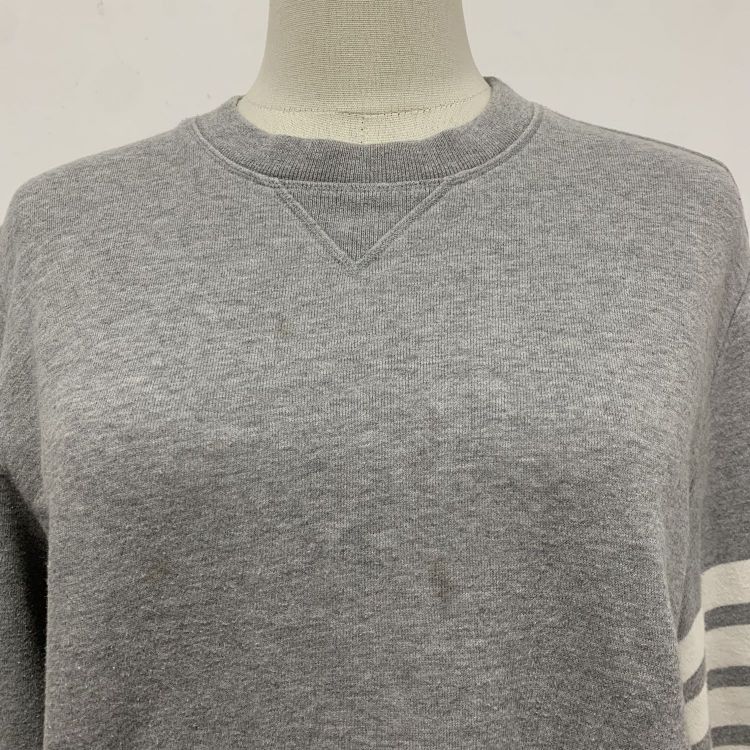 Thom Browne Thom Browne Gray 4-Bar Sweatshirt Size S Size US S / EU 44-46 / 1 - 10 Thumbnail