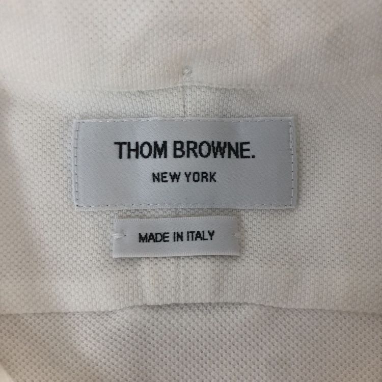 Thom Browne Thom Browne Piqué Button Up Shirt Size 40 Size US M / EU 48-50 / 2 - 3 Thumbnail