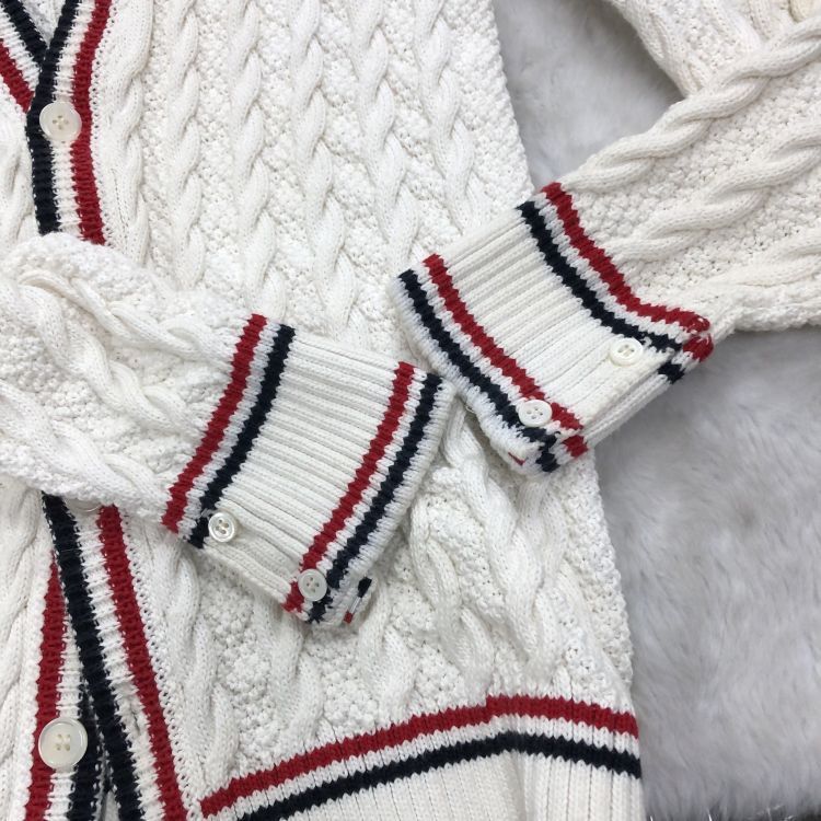 Thom Browne Thom Browne Cable Knit Cardigan Size XS Size US XS / EU 42 / 0 - 7 Thumbnail
