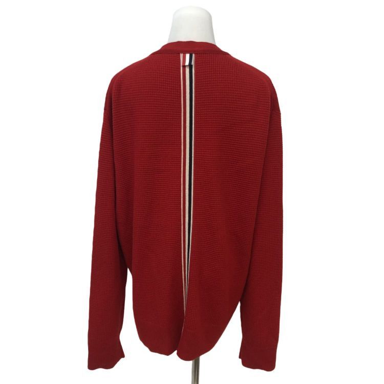Thom Browne Thom Browne Red Waffle Knit Cardigan Size M Size US M / EU 48-50 / 2 - 2 Thumbnail
