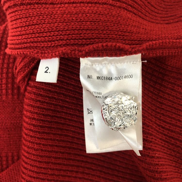 Thom Browne Thom Browne Red Waffle Knit Cardigan Size M Size US M / EU 48-50 / 2 - 4 Thumbnail