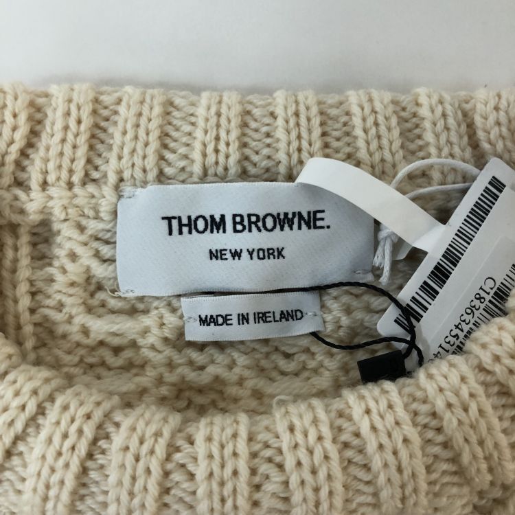 Thom Browne Thom Browne Color-block Cable Knit Sweater Size 38 Size XS / US 0-2 / IT 36-38 - 3 Thumbnail