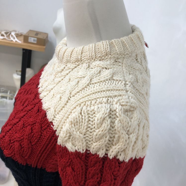Thom Browne Thom Browne Color-block Cable Knit Sweater Size 38 Size XS / US 0-2 / IT 36-38 - 8 Thumbnail