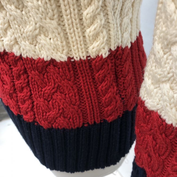 Thom Browne Thom Browne Color-block Cable Knit Sweater Size 38 Size XS / US 0-2 / IT 36-38 - 9 Thumbnail