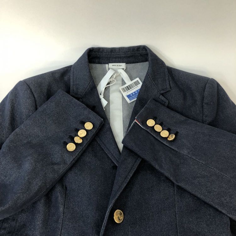Thom Browne Thom Browne Denim Stripe Blazer Size 40 Size S / US 4 / IT 40 - 10 Thumbnail