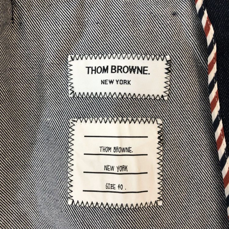 Thom Browne Thom Browne Denim Stripe Blazer Size 40 Size S / US 4 / IT 40 - 3 Thumbnail