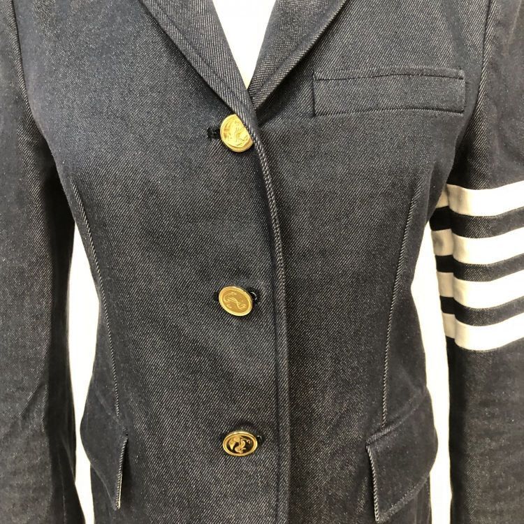 Thom Browne Thom Browne Denim Stripe Blazer Size 40 Size S / US 4 / IT 40 - 5 Thumbnail