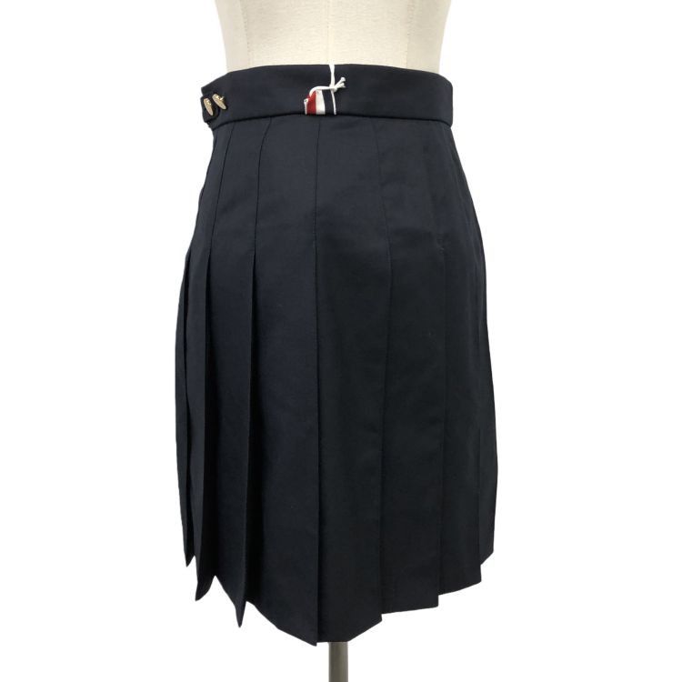 Thom Browne Thom Browne Navy Mini Pleated Skirt Size 36 Size 25" / US 0 / IT 36 - 2 Thumbnail