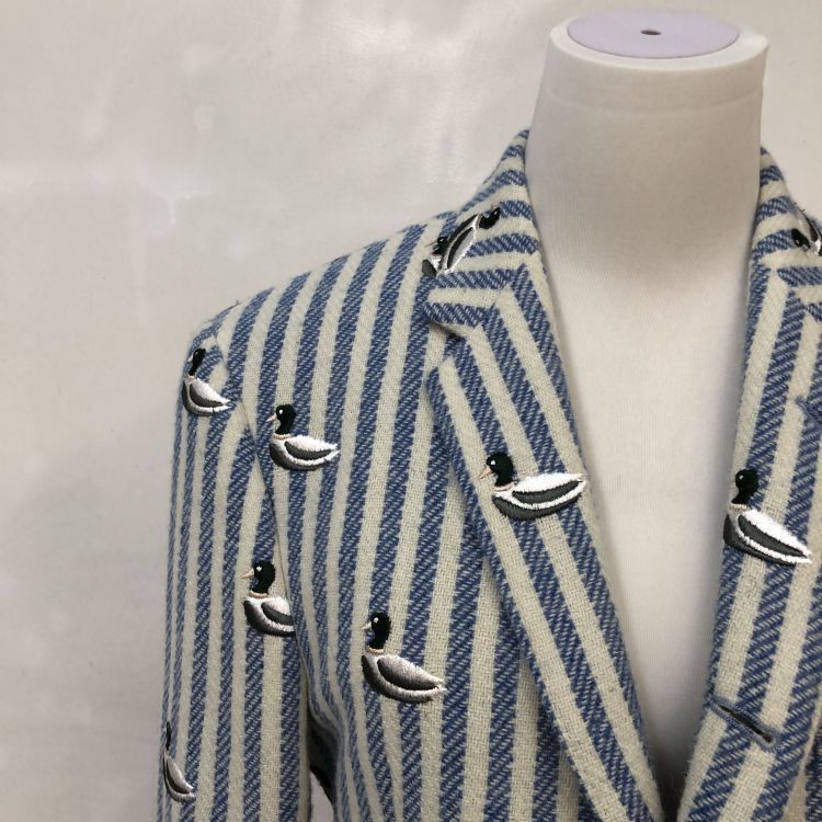 Thom Browne Thom Browne Duck Embroidery Blazer Size 1 Size 36R - 8 Thumbnail