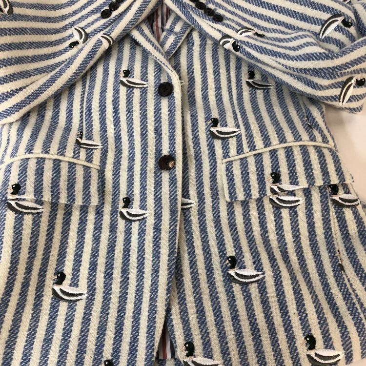Thom Browne Thom Browne Duck Embroidery Blazer Size 1 Size 36R - 14 Thumbnail