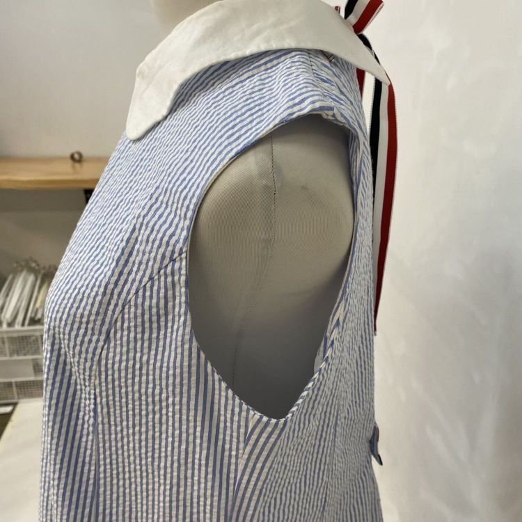 Thom Browne Thom Browne Seersucker Midi Dress Size 40 Size S / US 4 / IT 40 - 8 Thumbnail