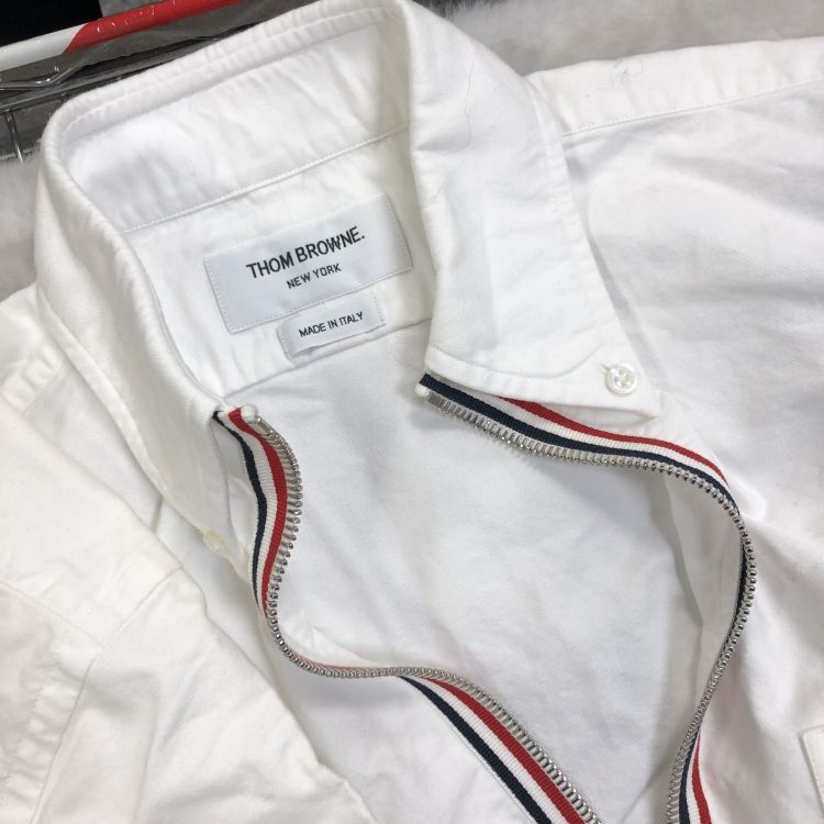 Thom Browne Thom Browne Signature Stripe Zipper Shirt Size US XS Size US XS / EU 42 / 0 - 6 Thumbnail