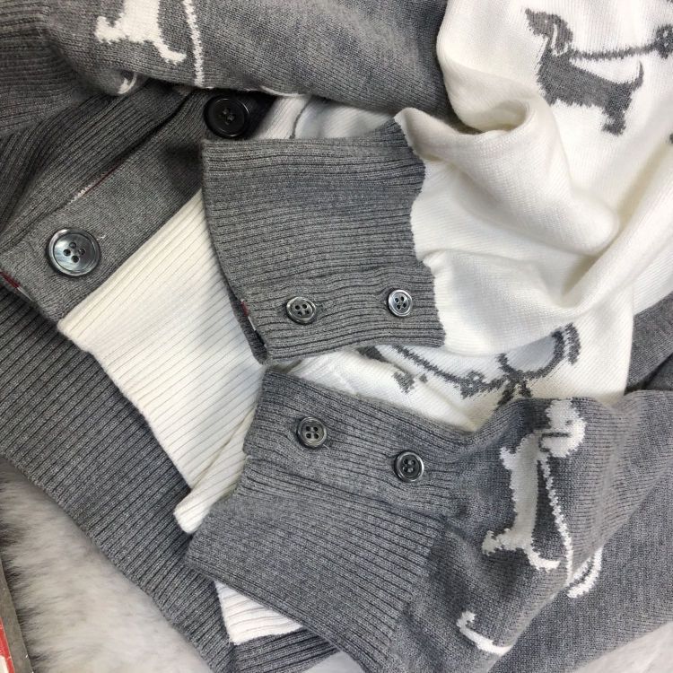 Thom Browne Thom Browne Dog Print Cardigan Size M Size US M / EU 48-50 / 2 - 8 Thumbnail