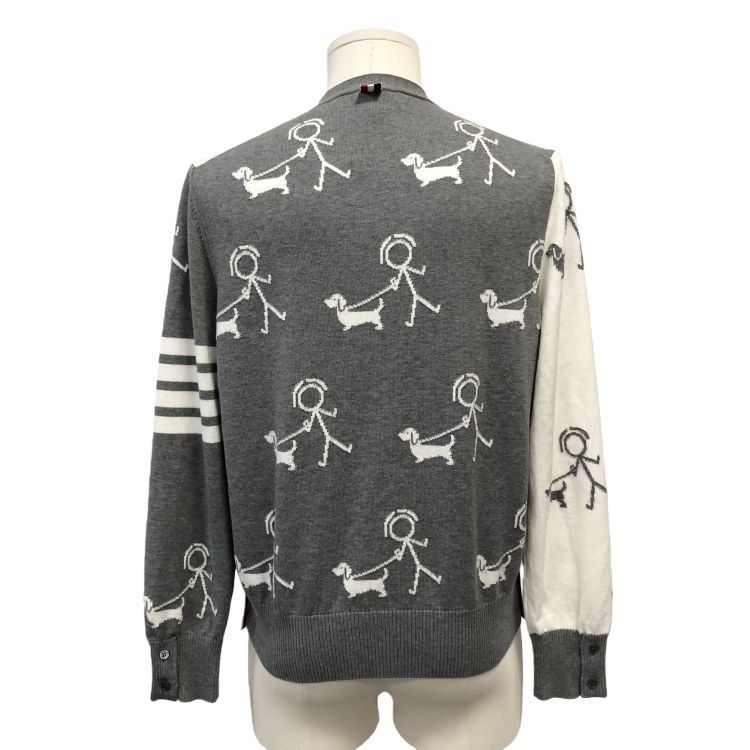 Thom Browne Thom Browne Dog Print Cardigan Size M Size US M / EU 48-50 / 2 - 2 Thumbnail