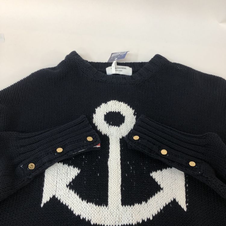 Thom Browne Thom Browne Anchor Motif Sweater Size M Size US M / EU 48-50 / 2 - 10 Thumbnail