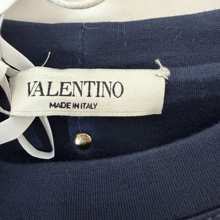 Valentino Valentino Rockstud Navy T-Shirt Size S Size US S / EU 44-46 / 1 - 3 Thumbnail