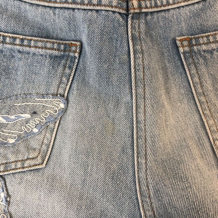 Valentino Valentino Butterfly Embroidered Denim Overalls Size 28 Size 28" / US 6 / IT 42 - 12 Thumbnail