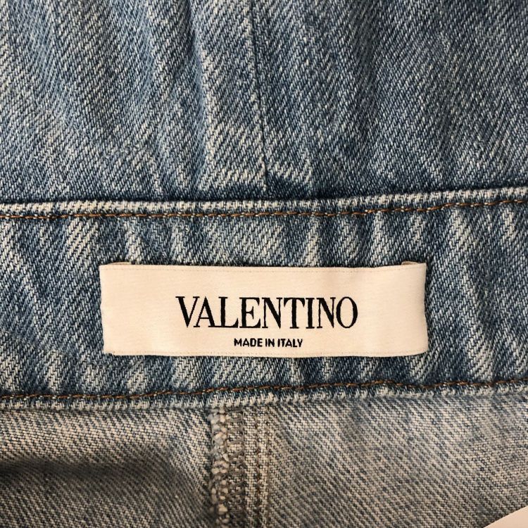 Valentino Valentino Butterfly Embroidered Denim Overalls Size 28 Size 28" / US 6 / IT 42 - 3 Thumbnail