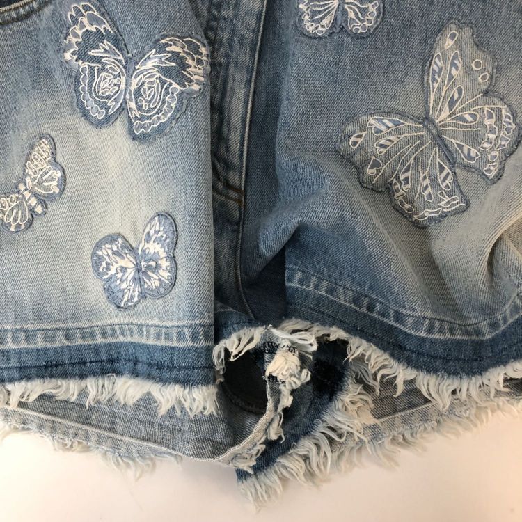 Valentino Valentino Butterfly Embroidered Denim Overalls Size 28 Size 28" / US 6 / IT 42 - 10 Thumbnail
