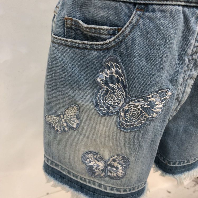 Valentino Valentino Butterfly Embroidered Denim Overalls Size 28 Size 28" / US 6 / IT 42 - 7 Thumbnail