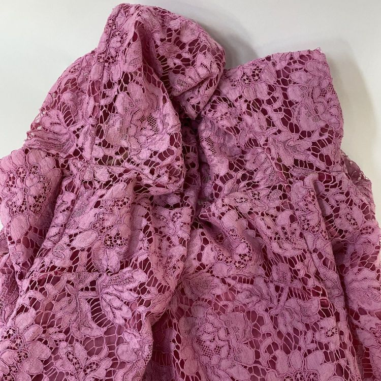 Valentino Valentino Pink Lace Midi Dress Size 44 Size M / US 6-8 / IT 42-44 - 10 Thumbnail