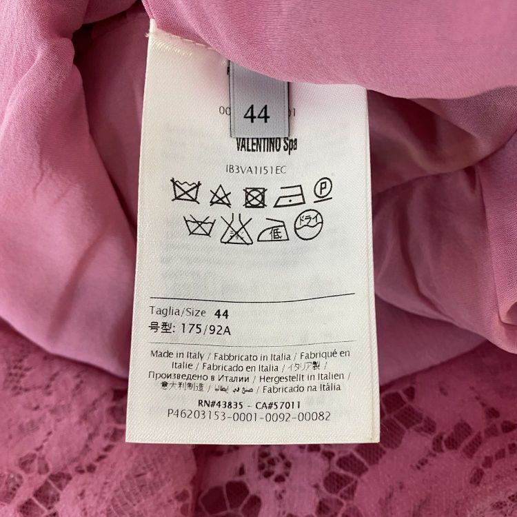 Valentino Valentino Pink Lace Midi Dress Size 44 Size M / US 6-8 / IT 42-44 - 4 Thumbnail