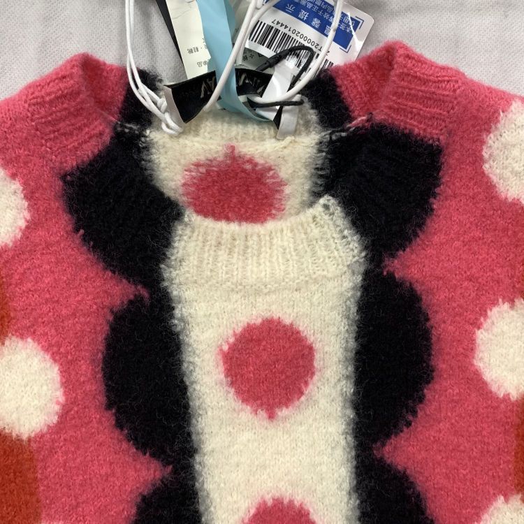 Valentino Valentino Polka Dot Virgin Wool Sweater Size S Size S / US 4 / IT 40 - 8 Thumbnail