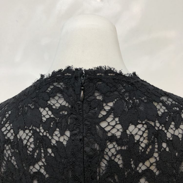 Valentino Valentino Black Lace Mini Dress Size 40 Size S / US 4 / IT 40 - 8 Thumbnail